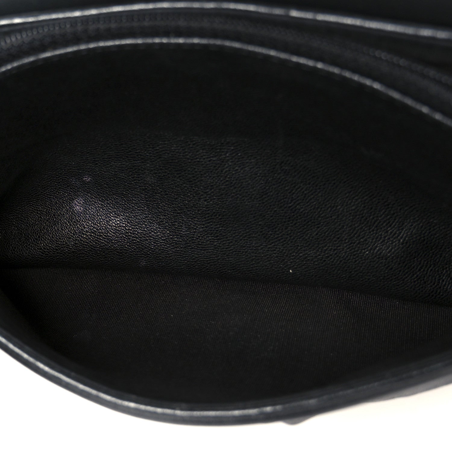 Chanel Lambskin Half Moon Wallet On Chain WOC Black 6 of 13