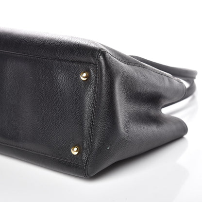 Chanel Calfskin Small Cerf Shopper Tote Black 10 of 10
