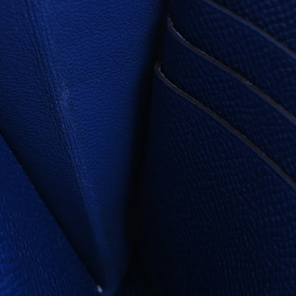 Hermes Epsom Kelly Longue Wallet Bleu Electrique 10 of 17