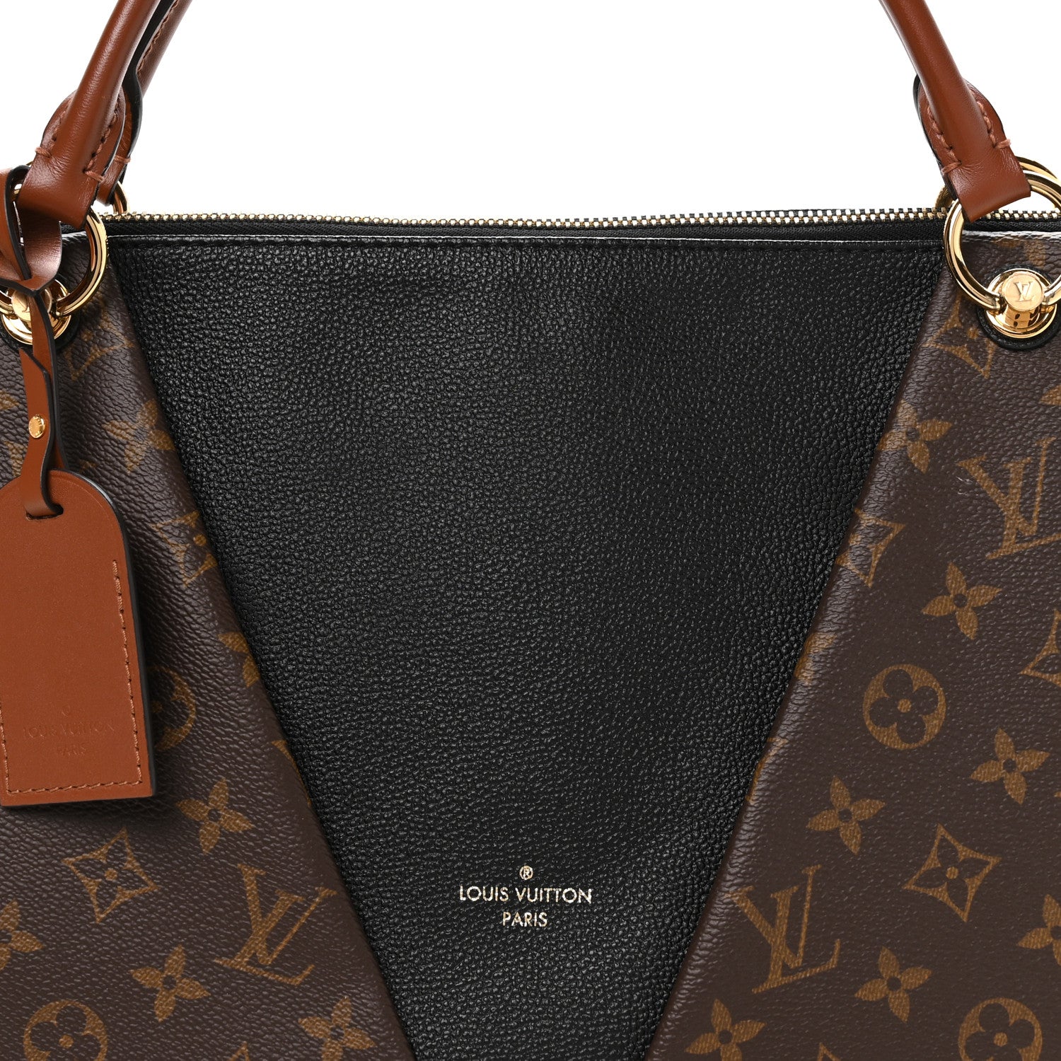 Louis Vuitton Monogram V Tote MM Black 9 of 11