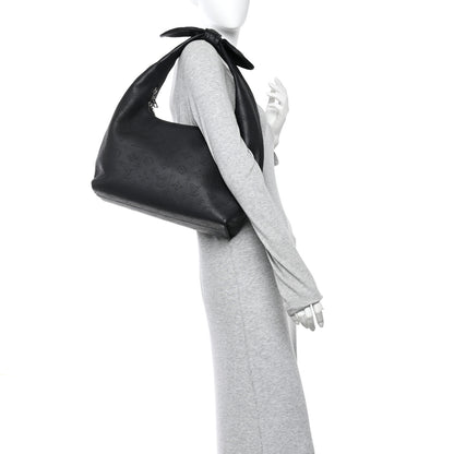 Louis Vuitton Mahina Why Knot MM Black 2 of 9