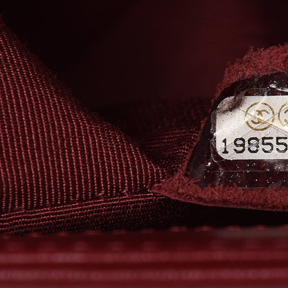 Chanel Lambskin Quilted Medium Boy Flap Dark Red 7 of 13