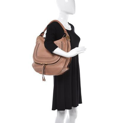 Chloe Calfskin Large Marcie Hobo Anemone Pink 2 of 10