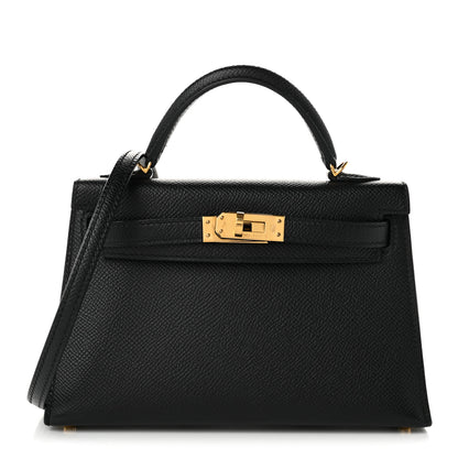 Hermes Epsom Mini Kelly Sellier 20 Black 8 of 11