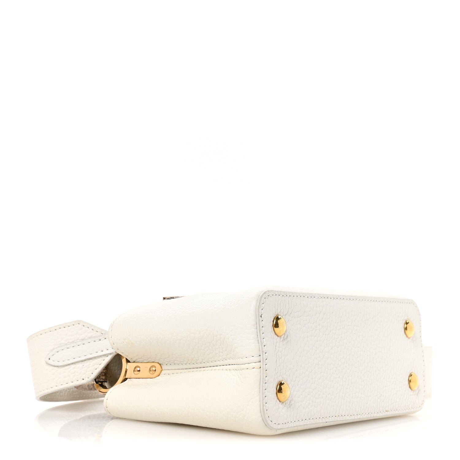 Louis Vuitton Taurillon Ayers Capucines Mini White Snow White 4 of 10