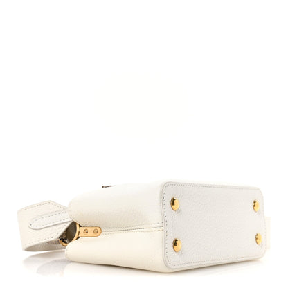 Louis Vuitton Taurillon Ayers Capucines Mini White Snow White 4 of 10