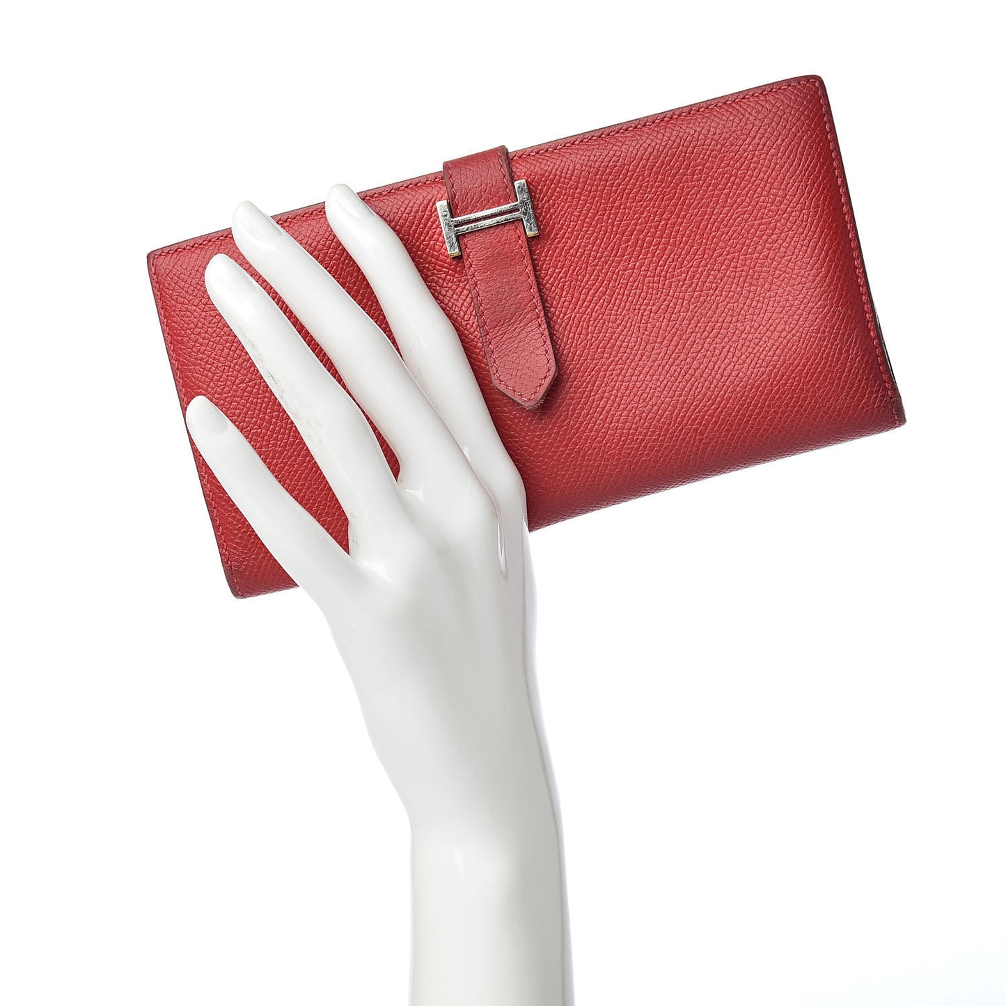 Epsom Bearn Gusset Wallet Rouge Casaque