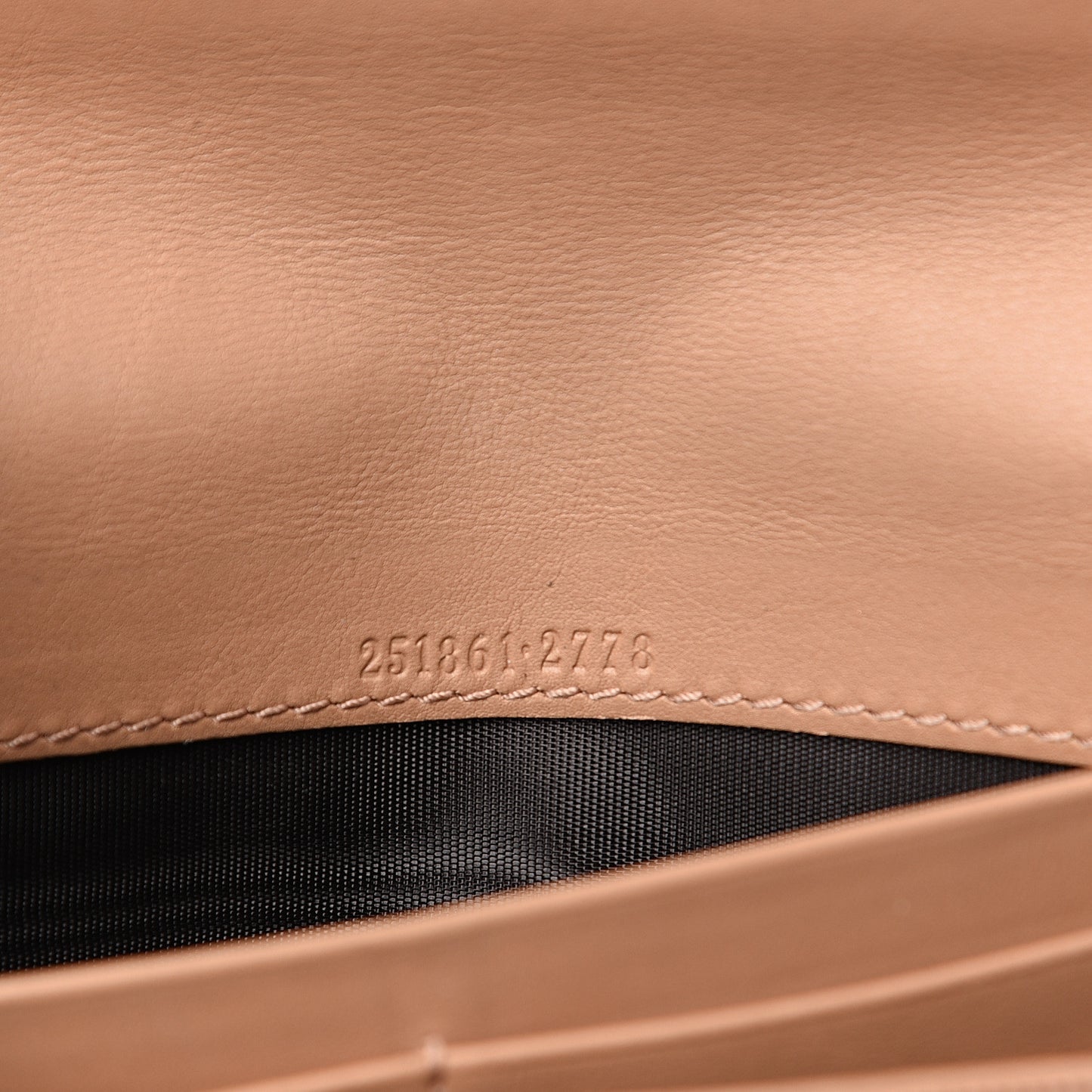 Calfskin Lovely Heart Continental Wallet Rose Beige