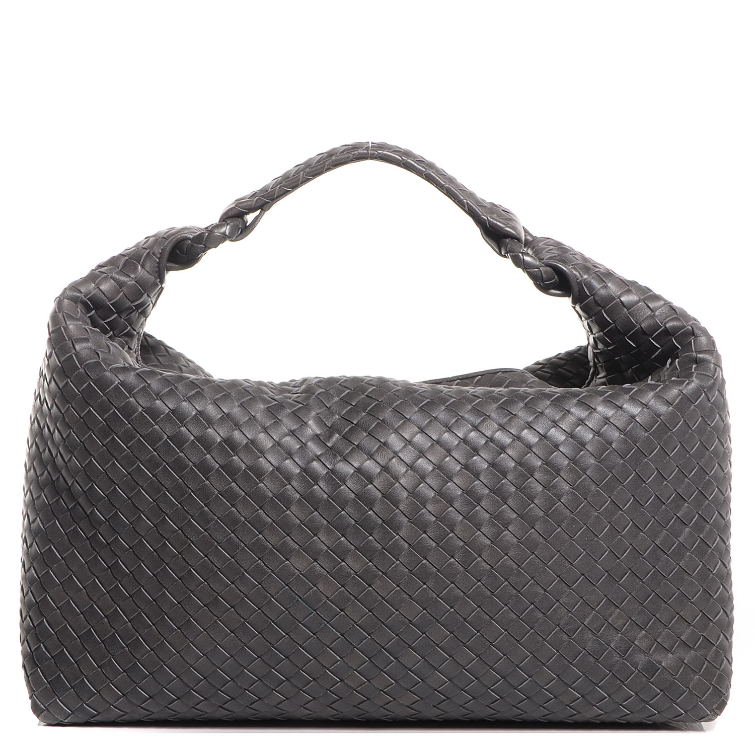 Bottega Veneta Nappa Intrecciato Sloane Hobo Ferro Gray 1 of 9