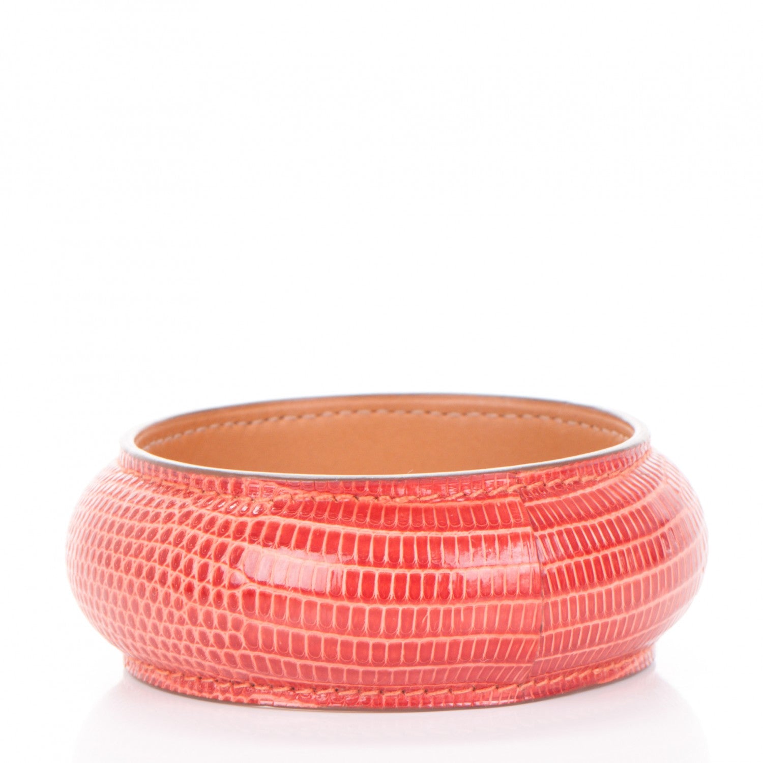 Hermes Lizard Astral Extra Large Bracelet S Sanguine 3 of 5