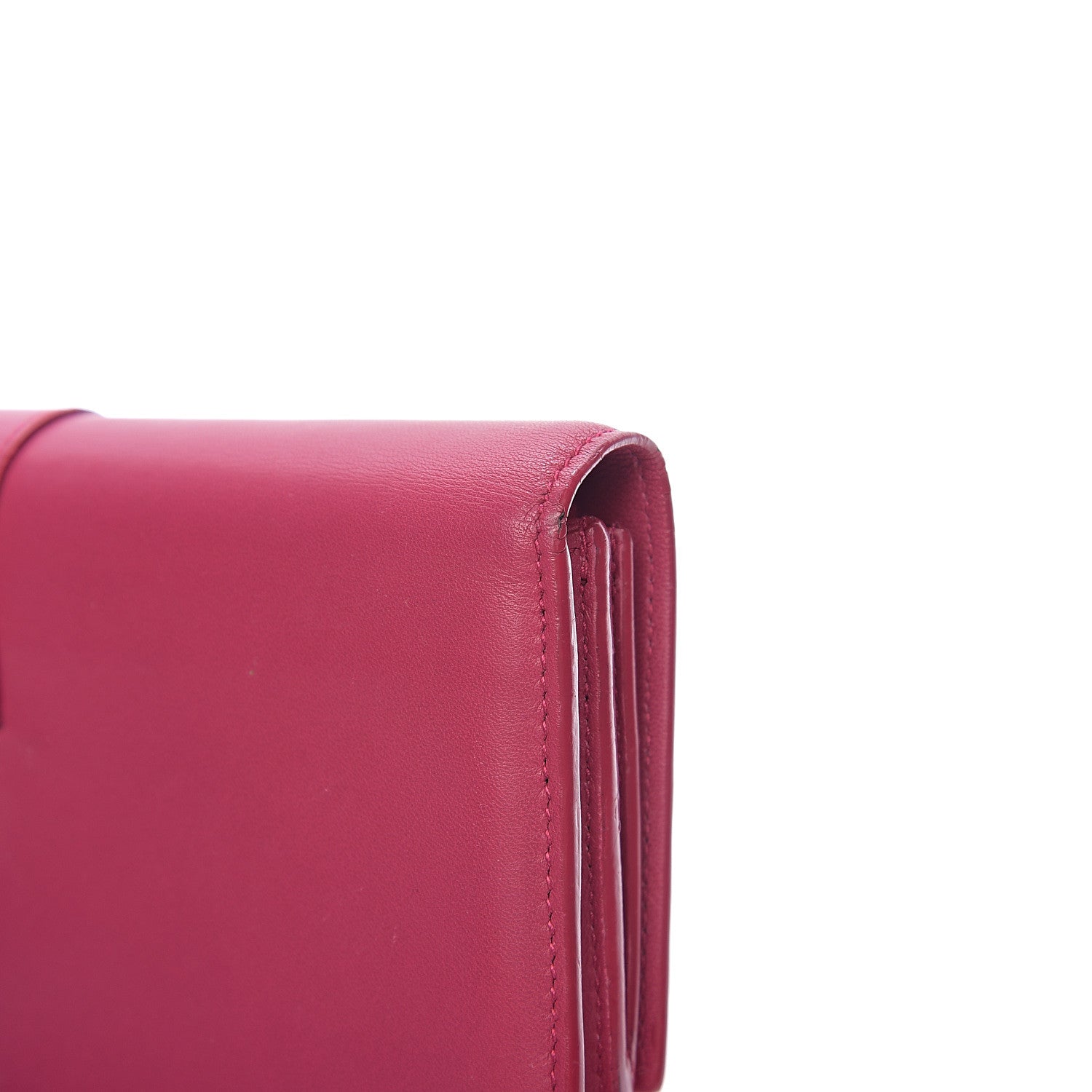 Saint Laurent Calfskin Classic Y Ligne Clutch Fuchsia 9 of 12