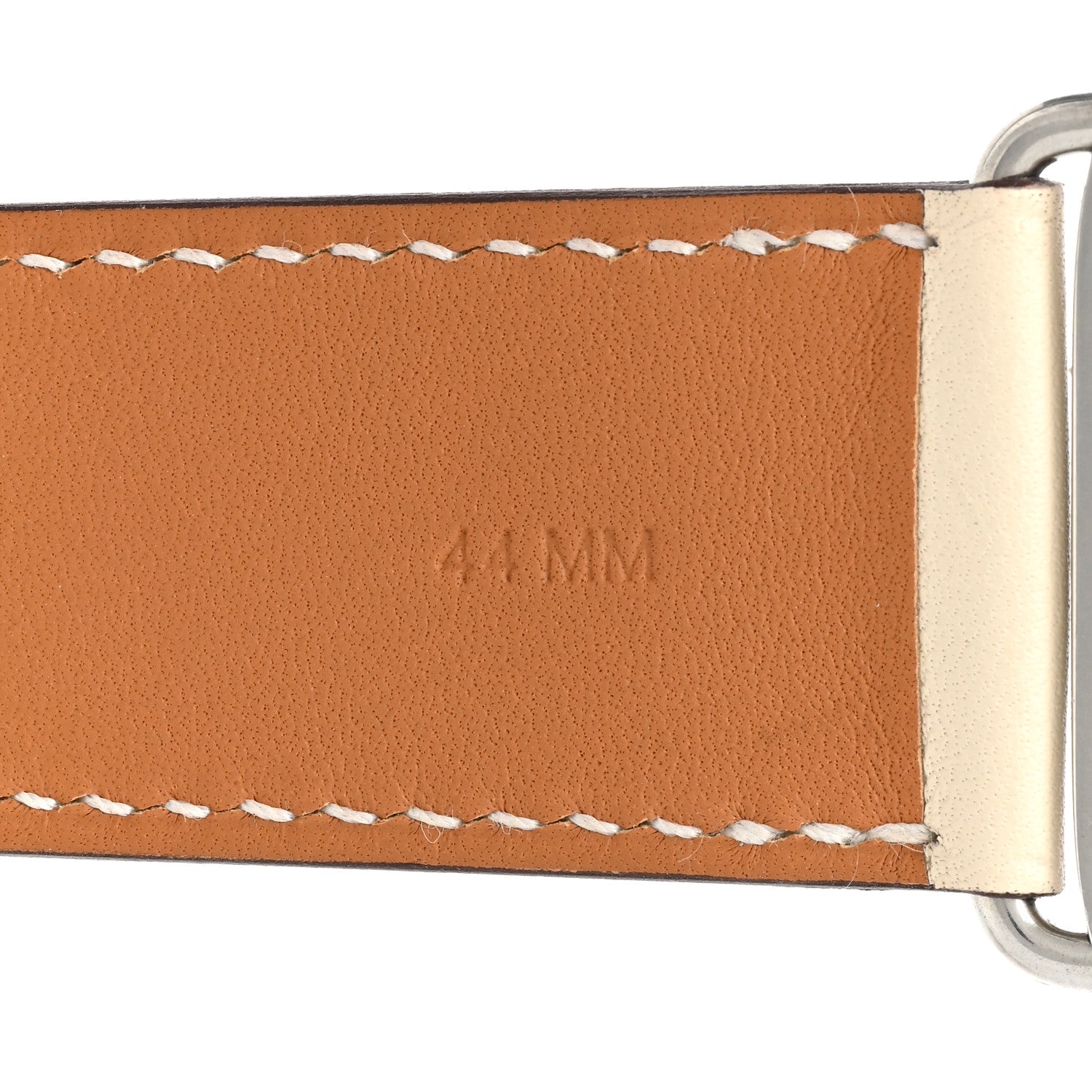 Hermes Swift 44mm Single Tour Apple Watch Strap Indigo Craie Orange 5 of 8