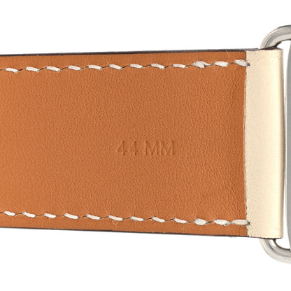 Hermes Swift 44mm Single Tour Apple Watch Strap Indigo Craie Orange 5 of 8