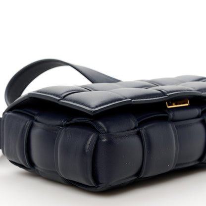 Bottega Veneta Nappa Maxi Intreccio Small Padded Cassette Crossbody Bag Deep Blue 10 of 11