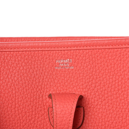 Hermes Taurillon Clemence Evelyne III PM Rose Jaipur 6 of 10