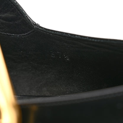 Bottega Veneta Brushed Calfskin Lug Mary-Jane Loafers 37.5 Black 8 of 9