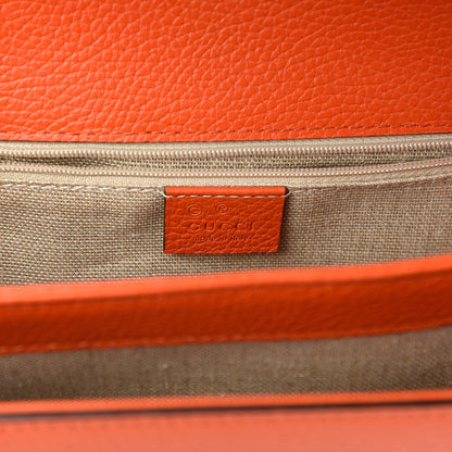 Gucci Dollar Calfskin Interlocking G Shoulder Bag Sun Orange 8 of 11