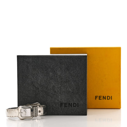 Fendi Stainless Steel Diamond 23mm 3800L Buckle Quartz Watch Silver 5 of 5