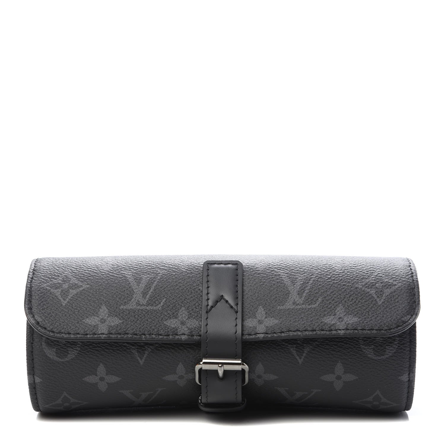 Louis Vuitton Monogram Eclipse 3 Watch Travel Case 1 of 9