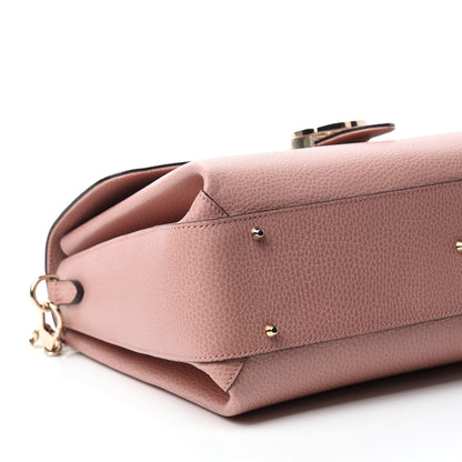 Gucci Dollar Calfskin Medium Interlocking G Top Handle Shoulder Bag Soft Pink 6 of 10