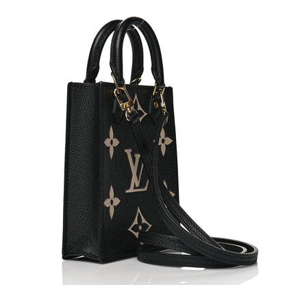 Louis Vuitton Empreinte Monogram Giant Petit Sac Plat Black Beige 3 of 10