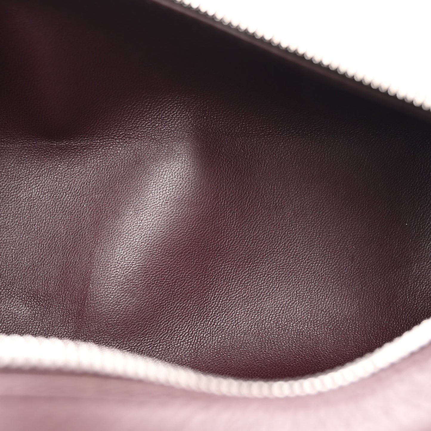 Grained Calfskin L19 Extra Pocket Pouch Azuki Beans