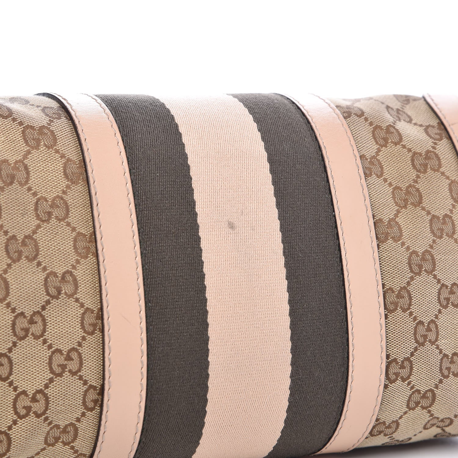 Gucci Monogram Vintage Web Medium Top Handle Bag Beige 9 of 16