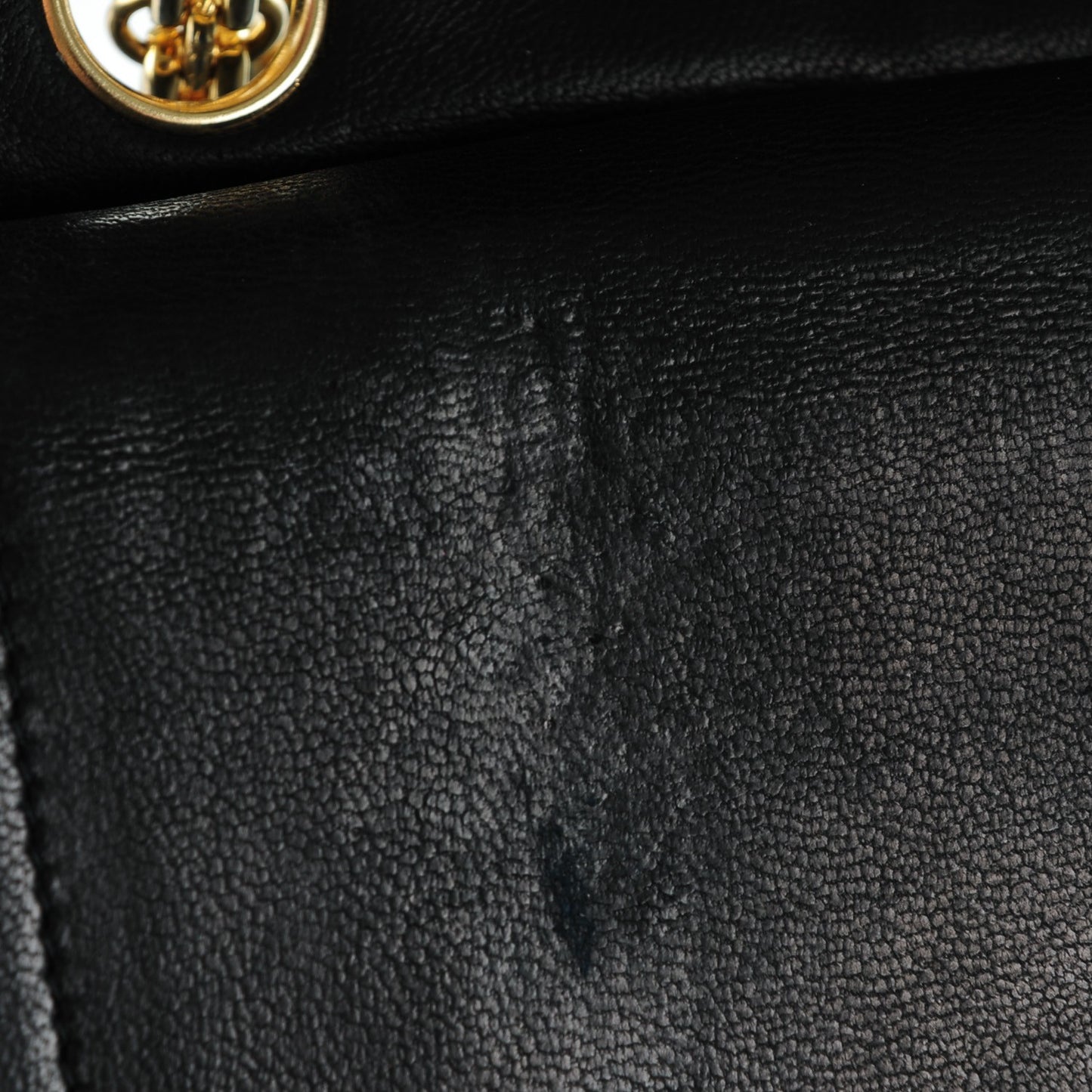 Lambskin Medium Mademoiselle Chain Double Flap Black