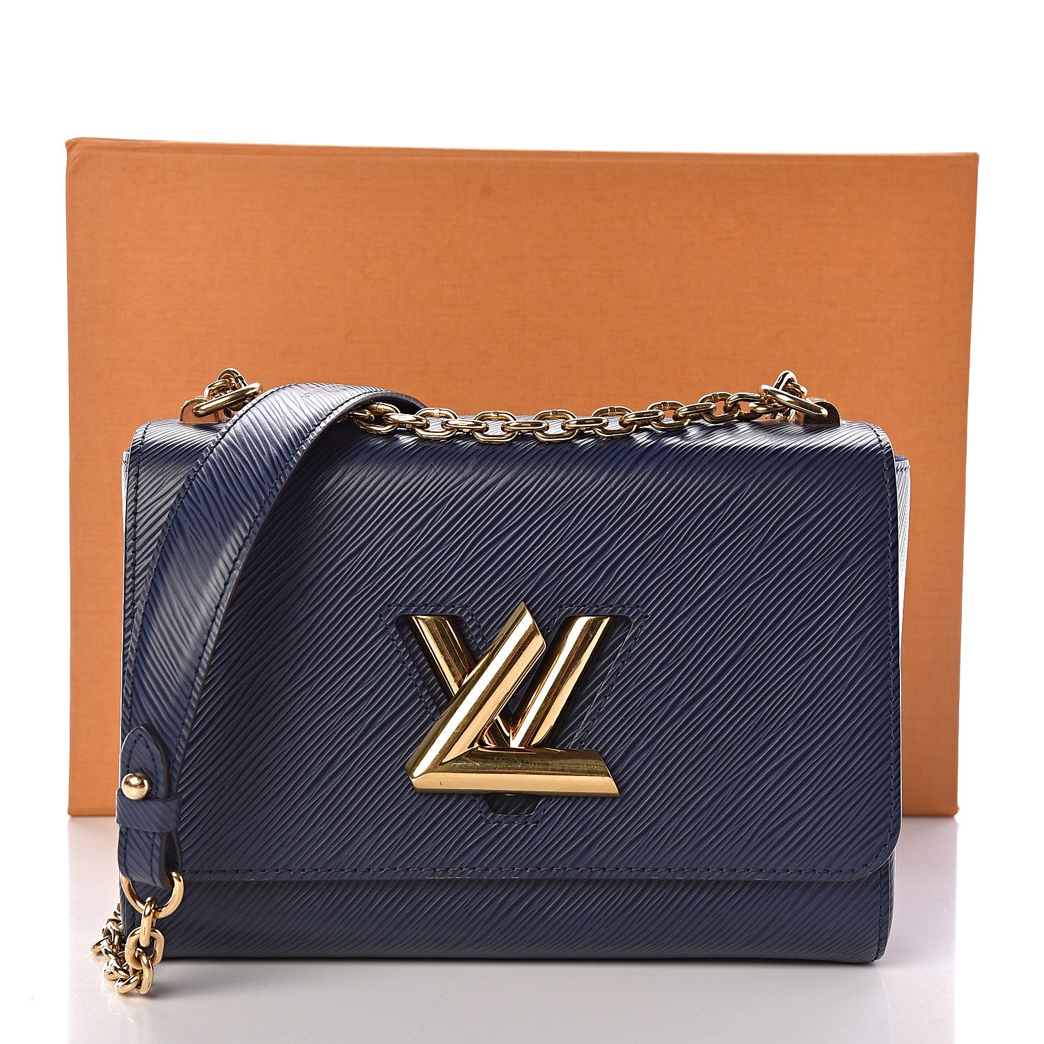 Louis Vuitton Epi Twist Shoulder Bag MM Indigo 10 of 10