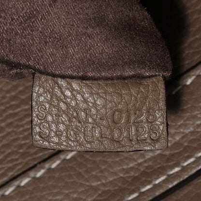 Celine Drummed Calfskin Micro Luggage Souris 8 of 9