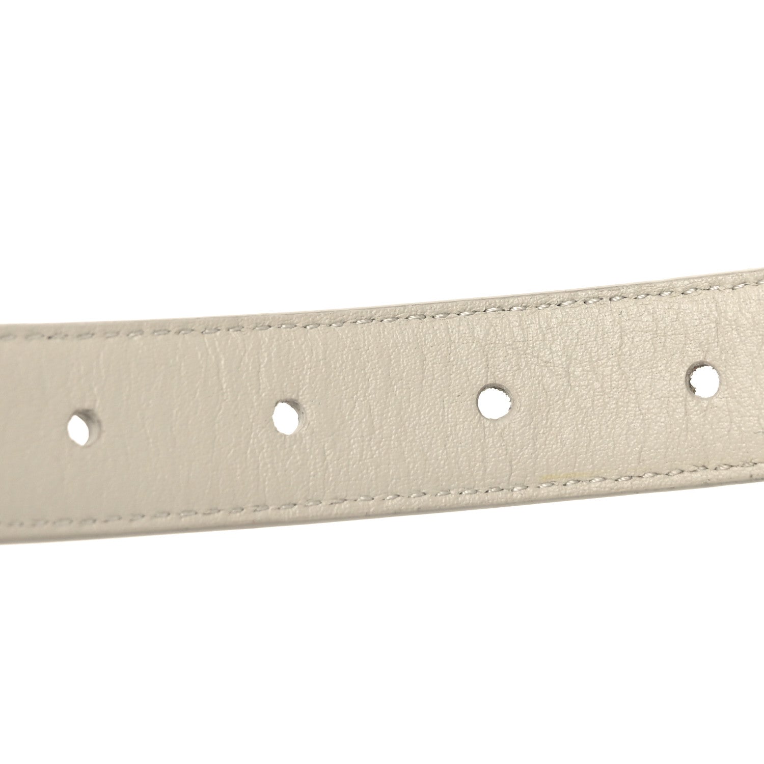 Saint Laurent Smooth Calfskin 20mm Cintura Belt 90 36 Crema Soft 5 of 5