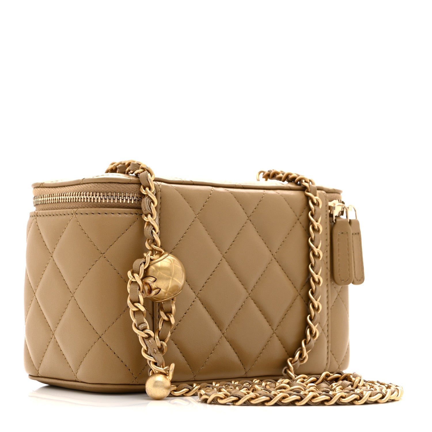 CHANEL ベージュ エナメル パーティーバッグ CHANEL ベージュ エナメル パーティーバッグ CHANEL ベージュ エナメル