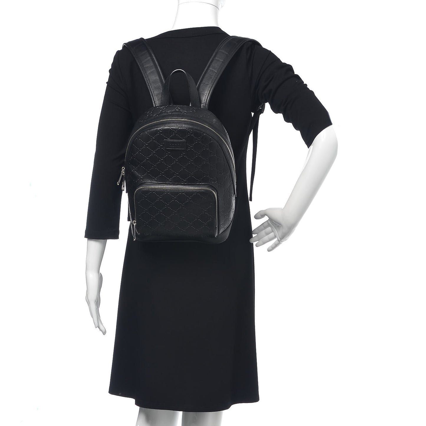 Guccissima Signature Small Day Backpack Black