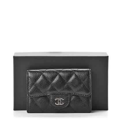 Chanel Caviar Quilted Flap Card Holder Black 10 of 10