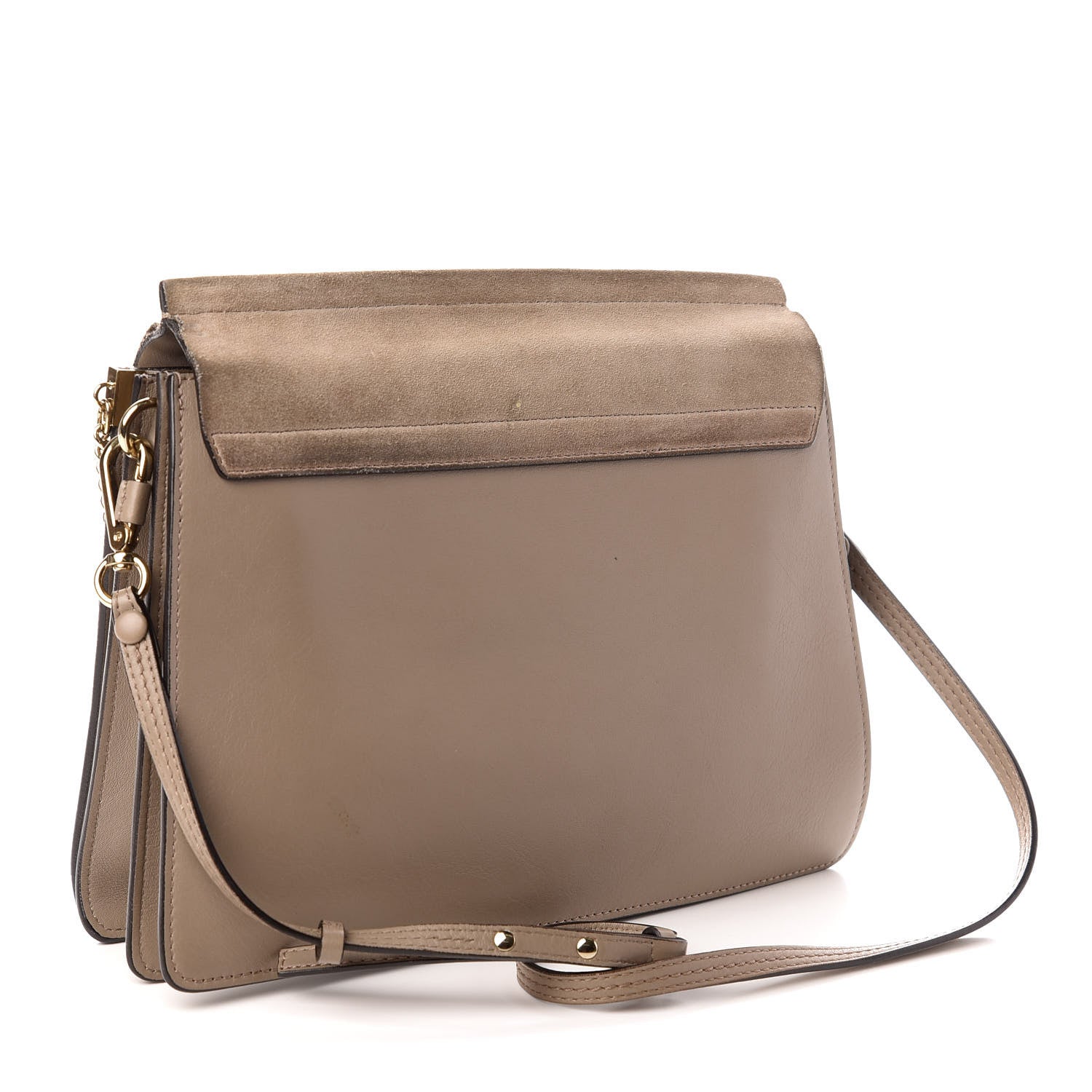 Chloe Calfskin Suede Medium Faye Shoulder Bag Blushy Pink 3 of 9