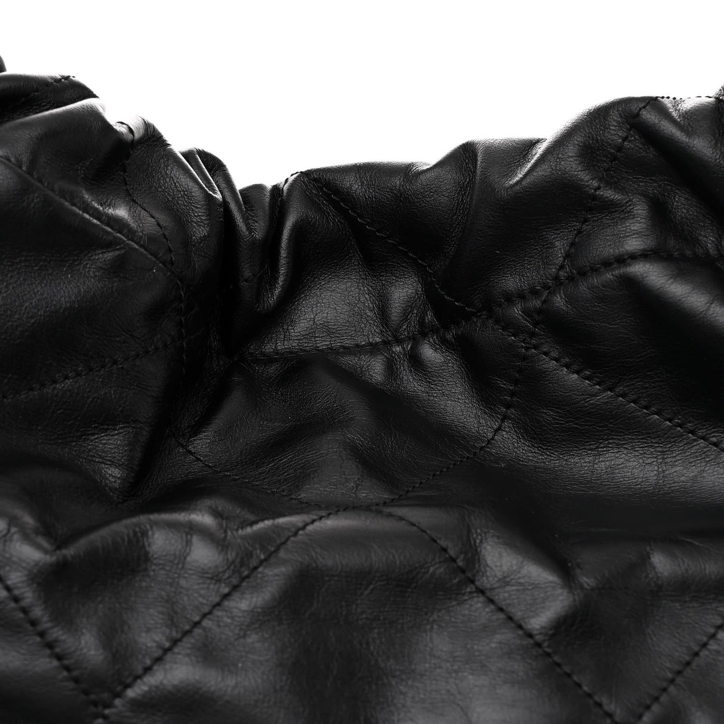 Shiny Calfskin Quilted Chanel 22 Black