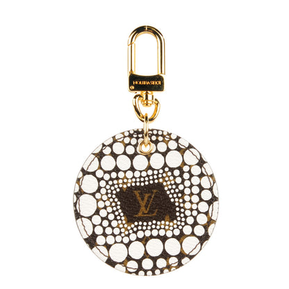 Louis Vuitton Monogram Kusama Town Key Ring White 1 of 6