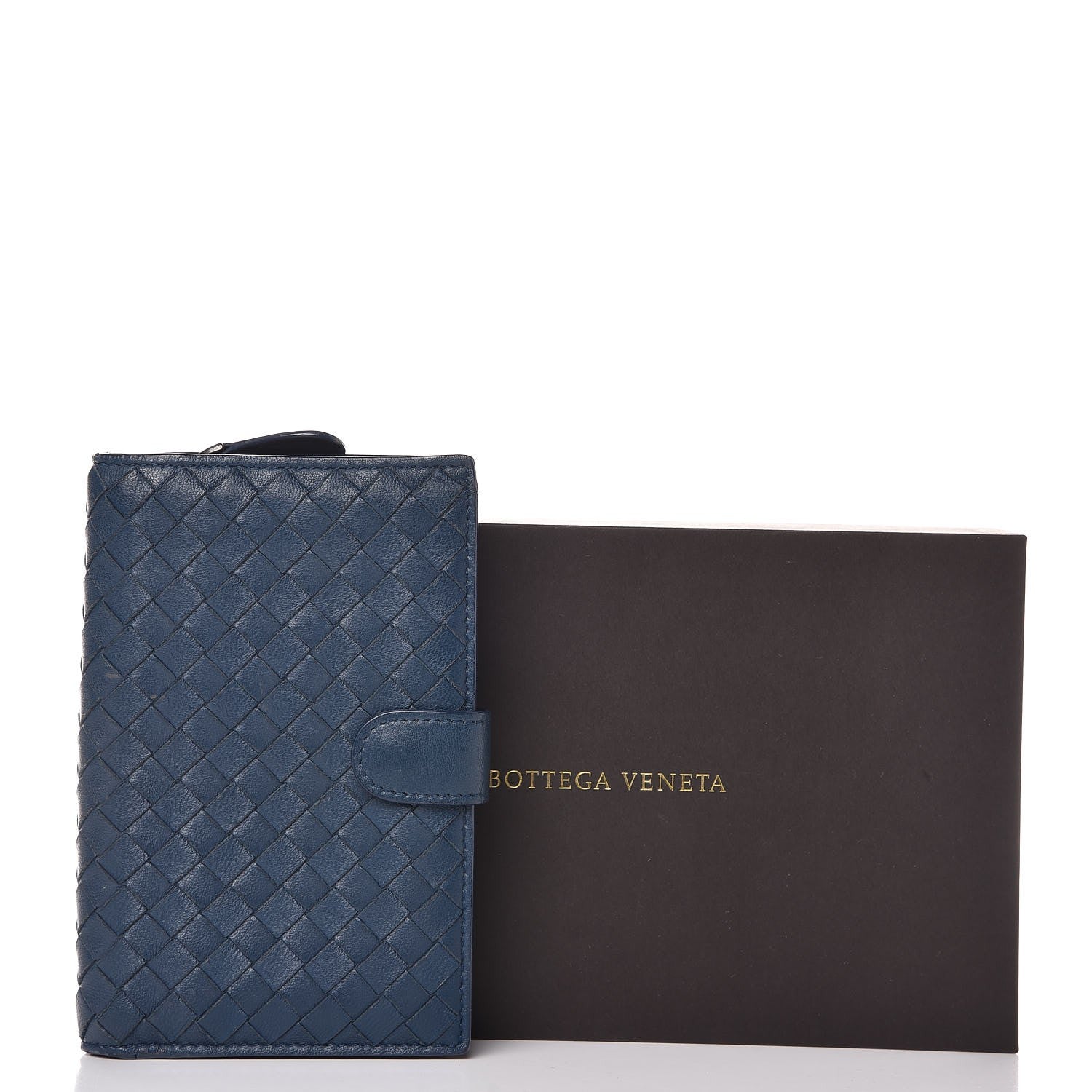 Bottega Veneta Nappa Intrecciato Continental Wallet Baltic Blue 10 of 10