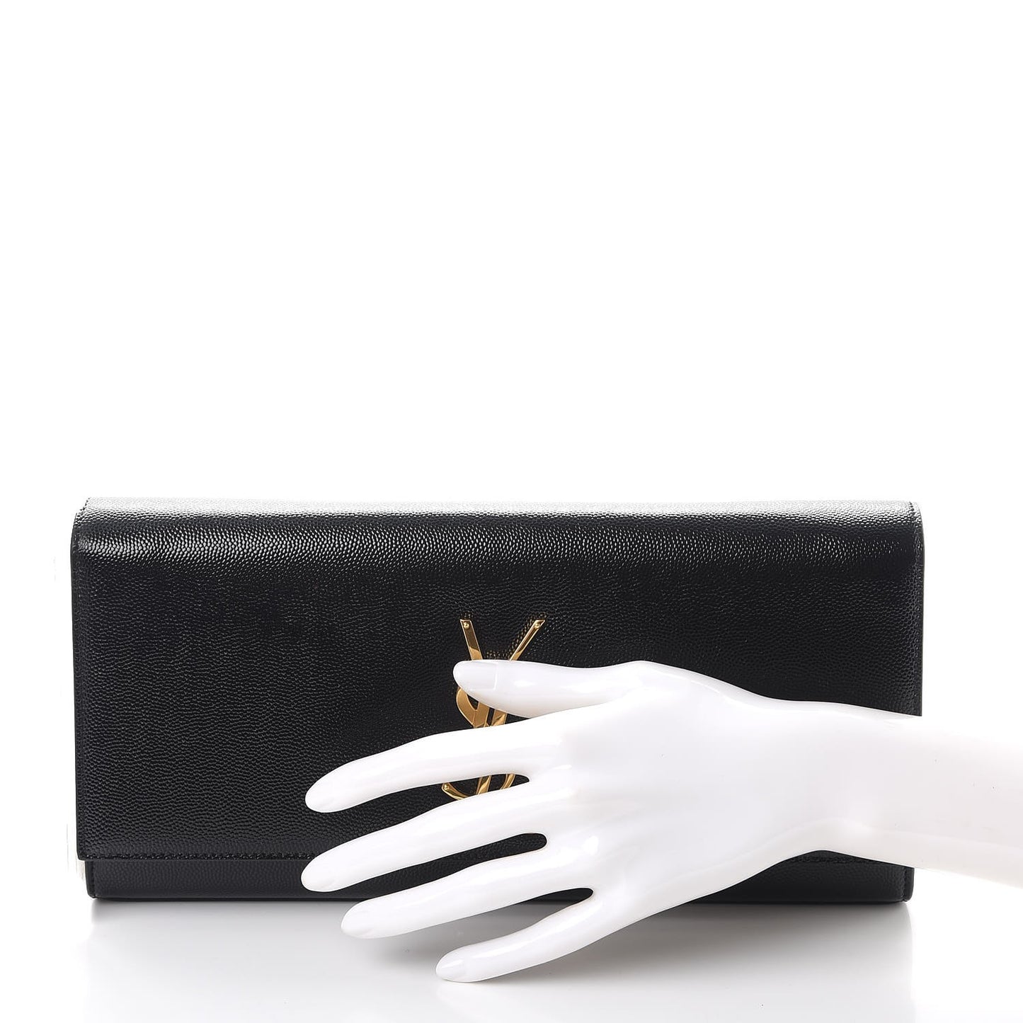 Patent Grain de Poudre Classic Monogram Cassandre Clutch Black