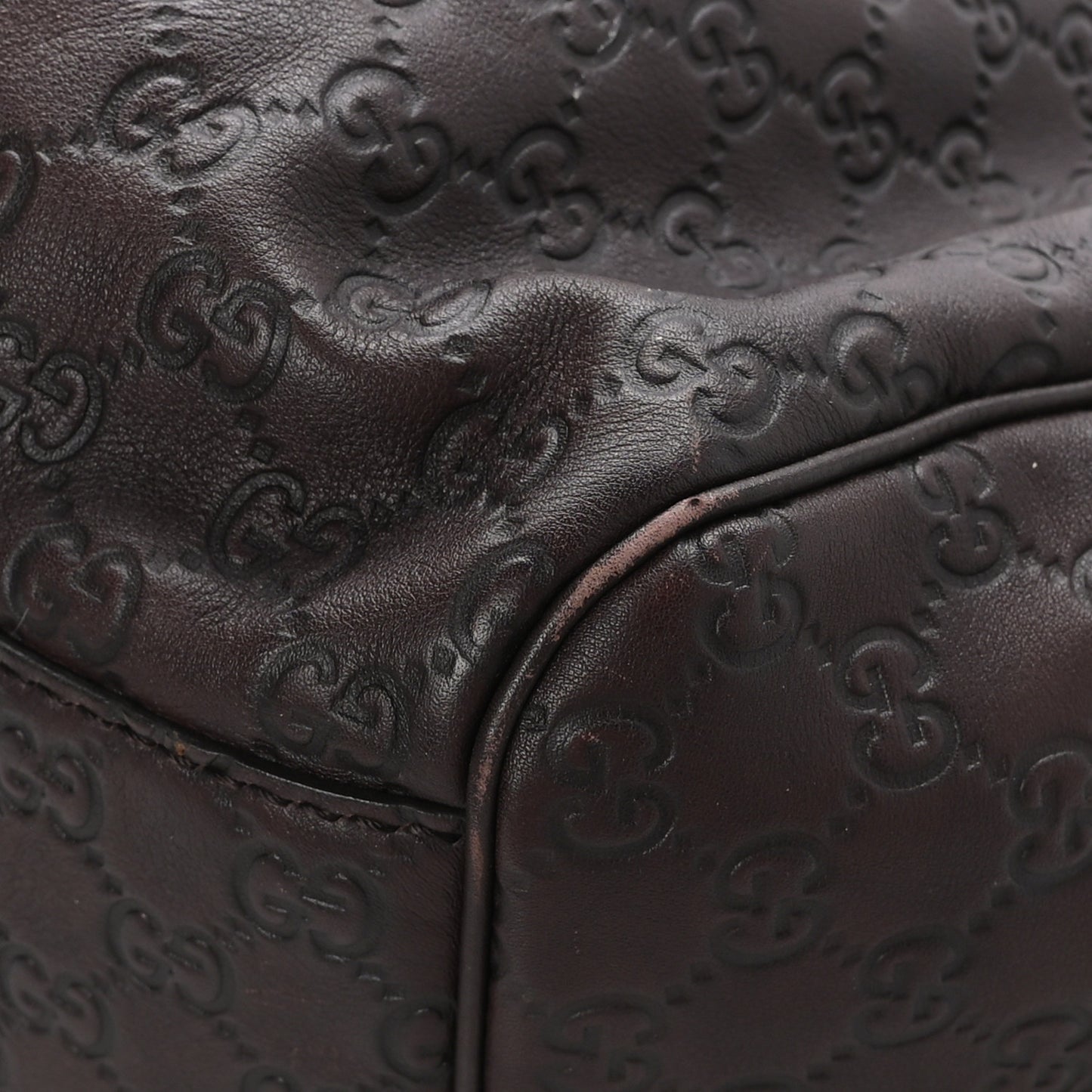 Guccissima Signature Large Sukey Tote Chocolate