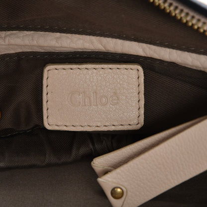 Chloe Calfskin Braided Medium Marcie Satchel Nude Pink 6 of 8