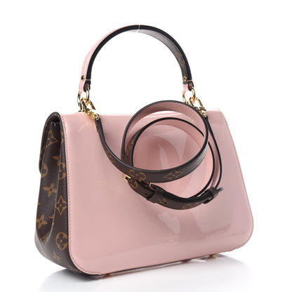 Louis Vuitton Patent Calfskin Monogram Cherrywood PM Rose Ballerine 3 of 13