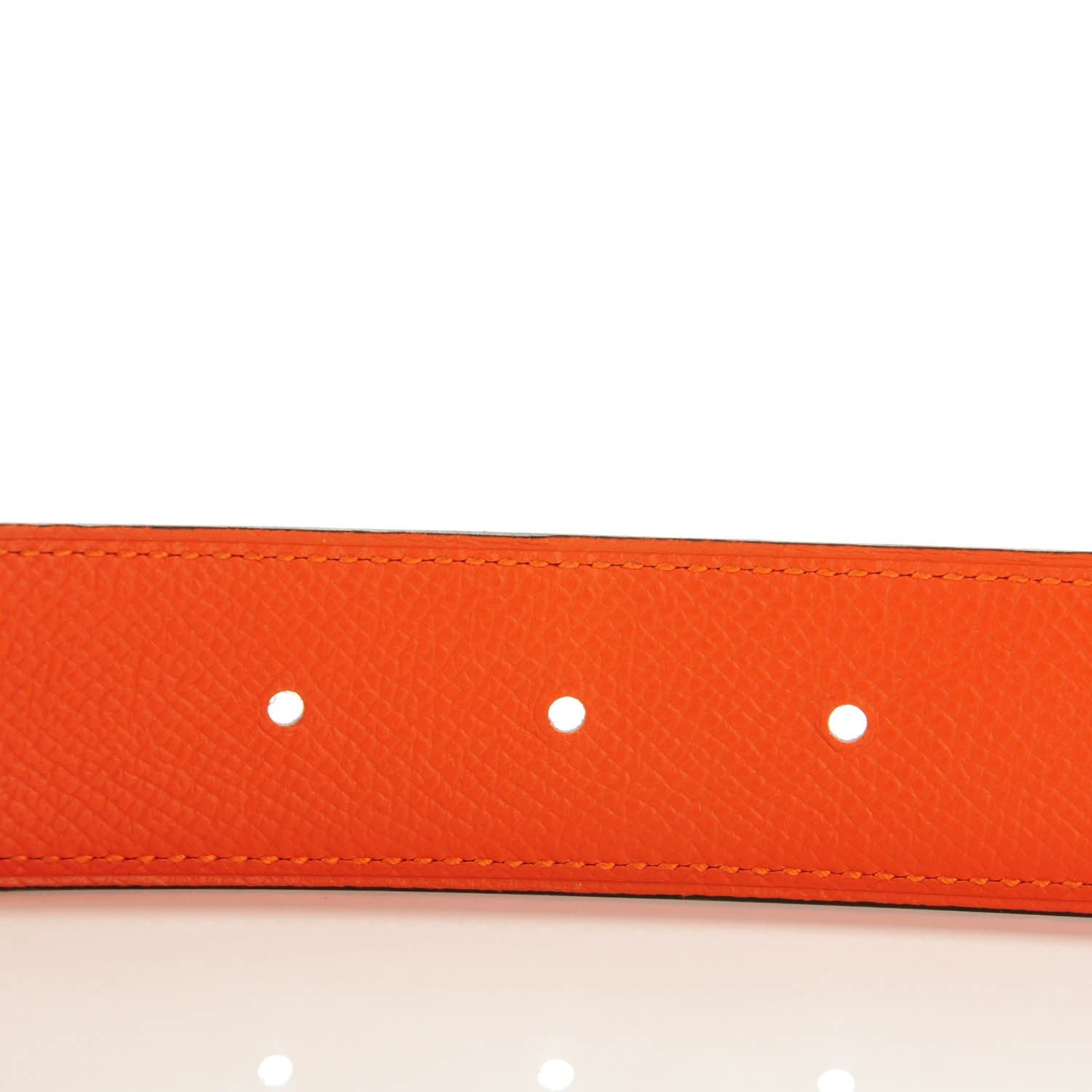 Hermes Epsom Reversible 42mm Belt 85 Gold Orange 2 of 4