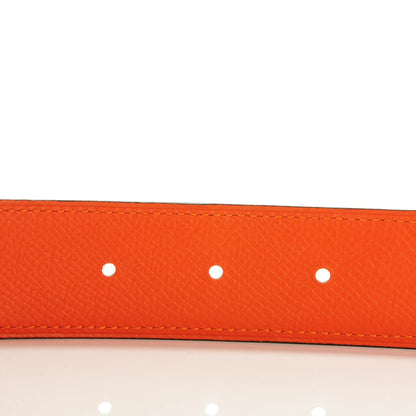 Hermes Epsom Reversible 42mm Belt 85 Gold Orange 2 of 4