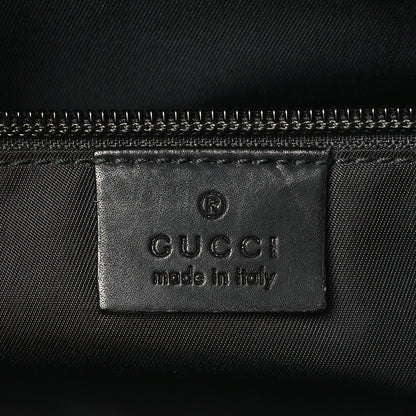 Gucci GG Supreme Monogram Calfskin Web Medium Flat Messenger Bag Beige Ebony Black 6 of 10