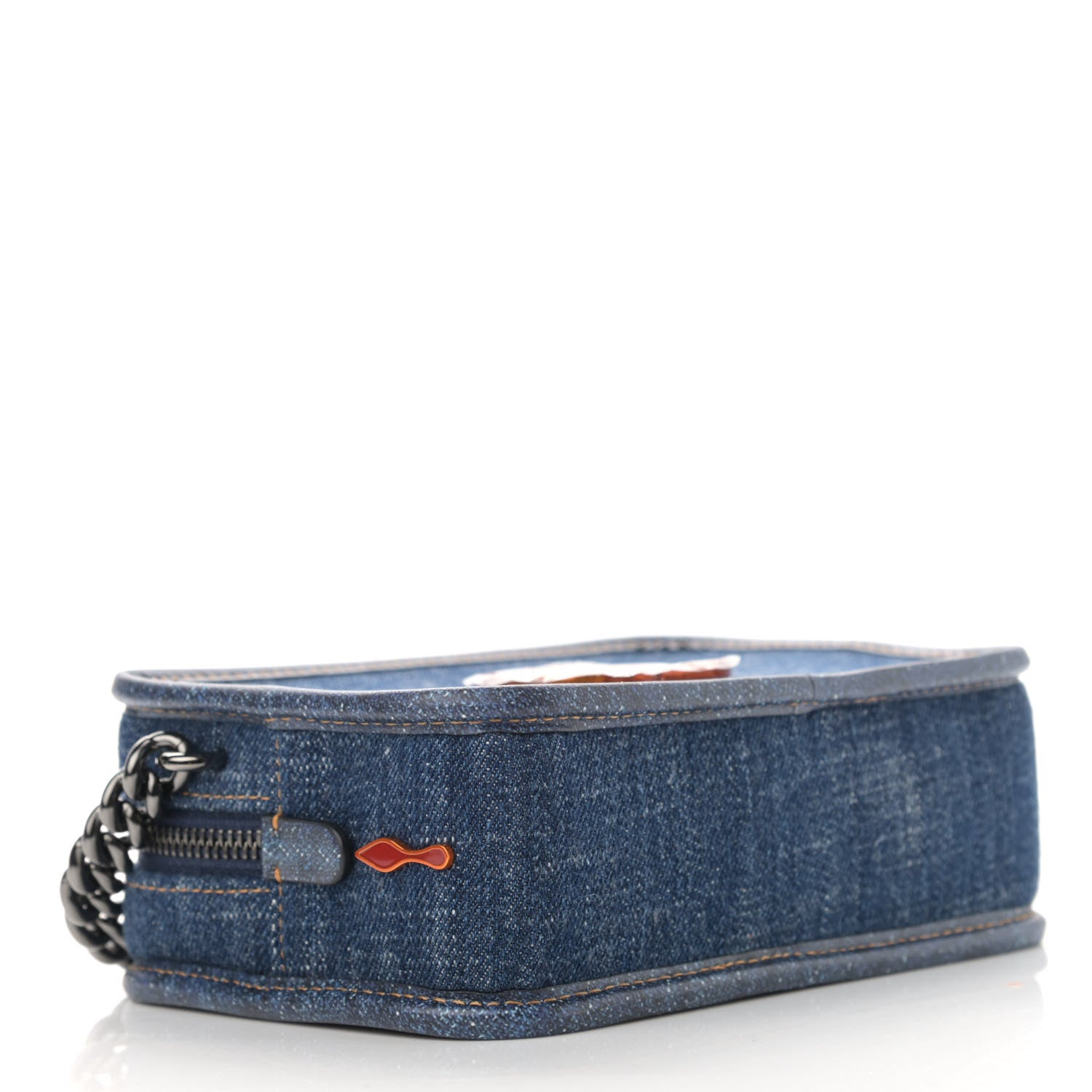 Christian Louboutin Miss Denim Calfskin Radioloubi Denim Sabagold 4 of 10