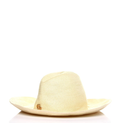 Gucci Raffia Double G Hat Ivory 1 of 9