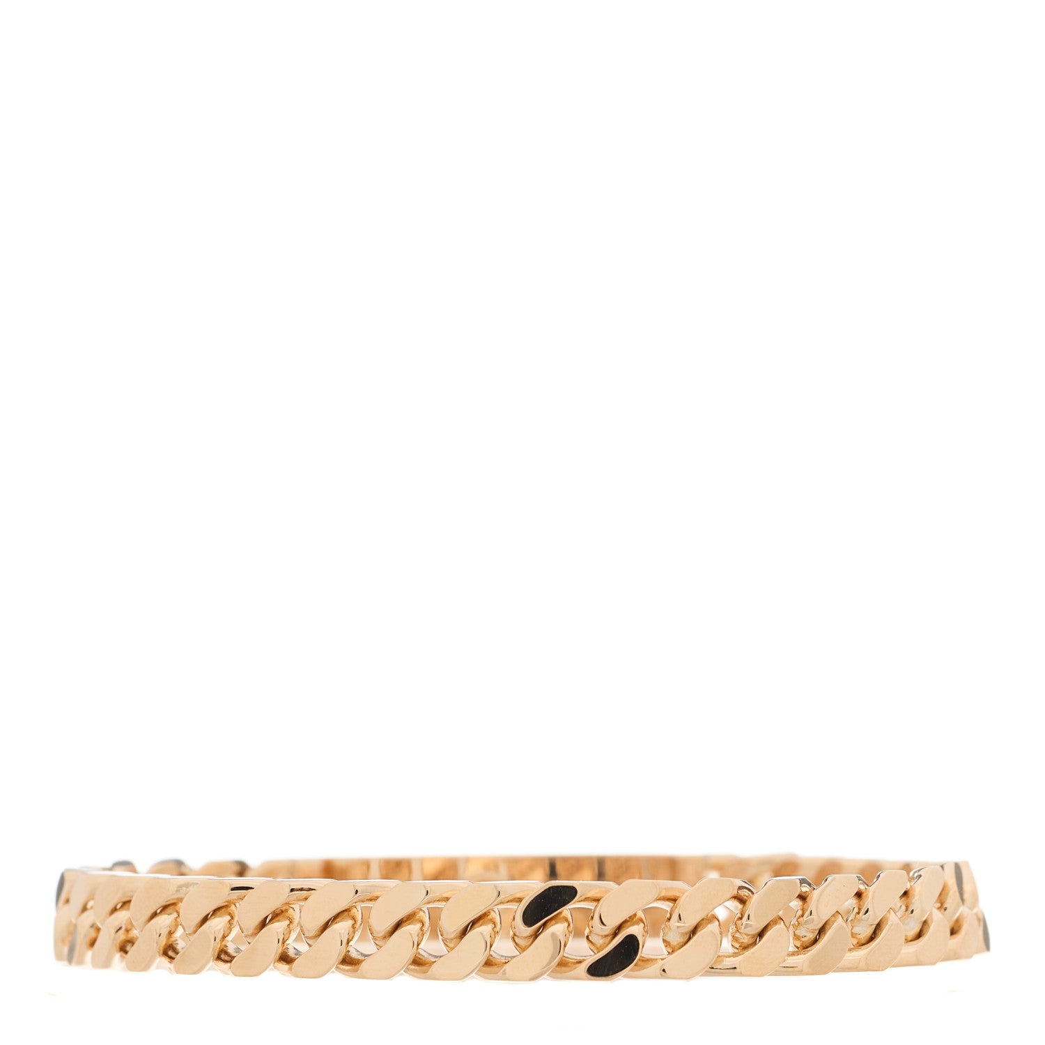 Hermes 18K Rose Gold Diamond PM Kelly Gourmette Bracelet ST 2 of 4