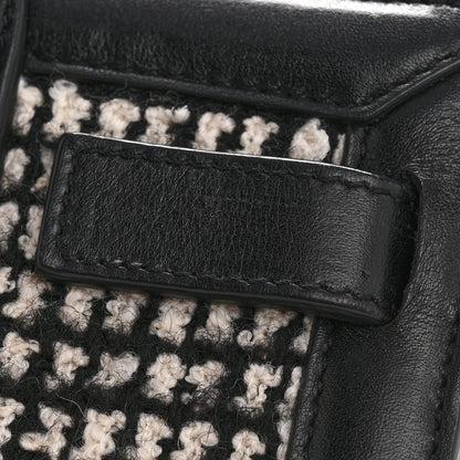 Saint Laurent Tweed Houndstooth Nano Sac De Jour Black 12 of 14