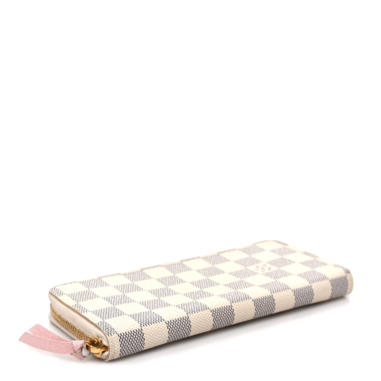 Louis Vuitton Damier Azur Clemence Wallet Rose Ballerine 4 of 7